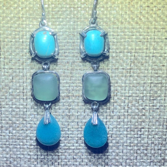 Silpada Jewelry - Silpada Sterling Silver Turquoise Earrings